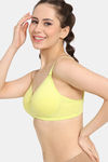 Rosaline Rerooted Simplicity Padded Non Wired 3/4th Coverage T-Shirt Bra - Daiquri Green — thumbnail 3